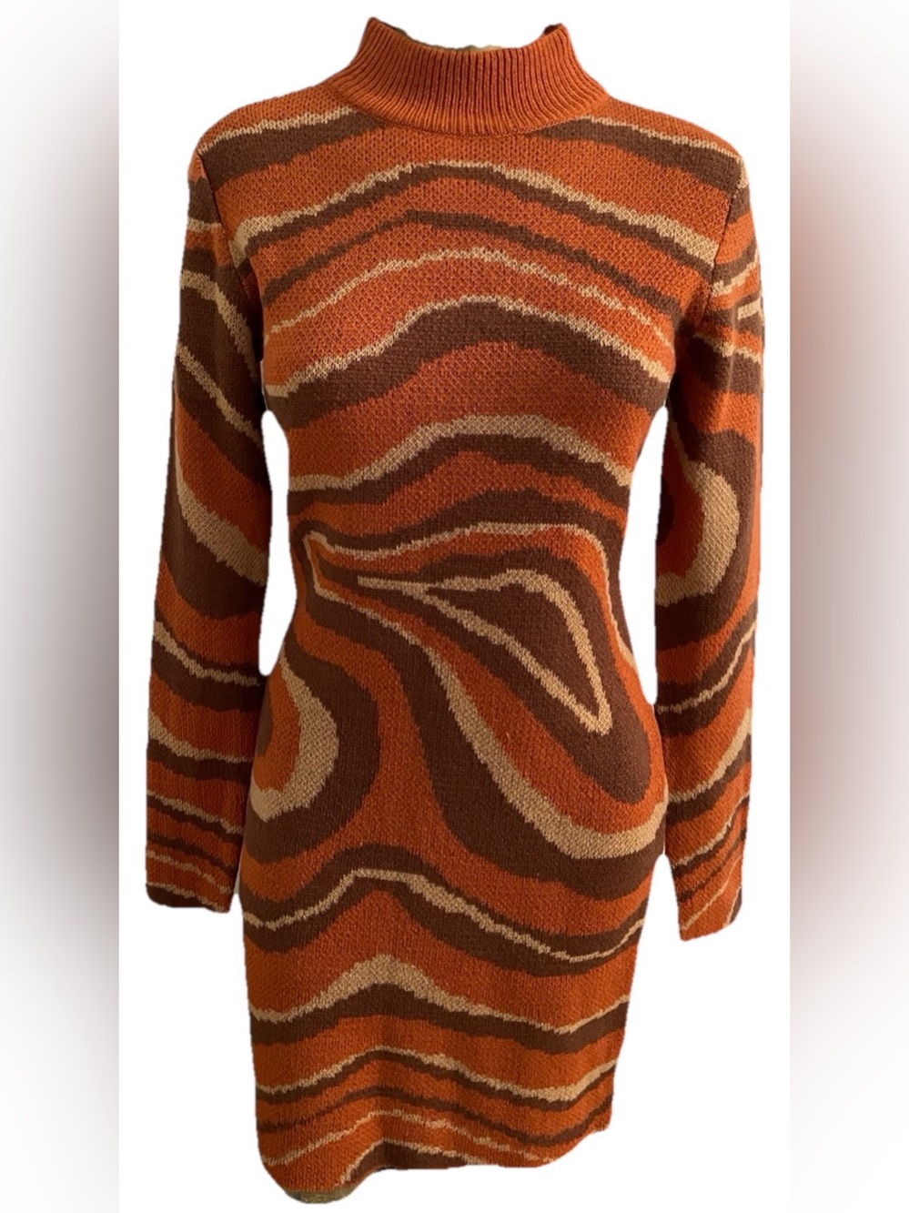 DEREK HEART Unique NWT Stretch KNIT DRESS Size Medium